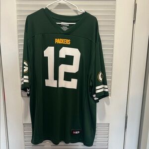 NFL Green Packers Jersey with Yellow Lettering